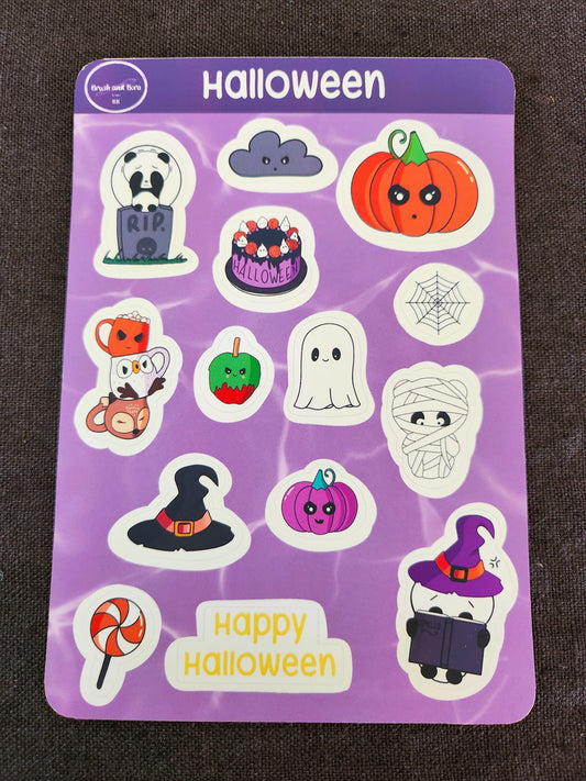 Planche stickers Halloween